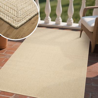 Teppich OTTO HOME "Aliv" Gr. 1, grau (taupe), B:60cm H:3mm L:110cm, Kunstfaser, Teppiche, In-und Outdoorgeeignet, Sisal-Look robust, leicht zu reinigen Image