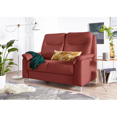 2-Sitzer SIT & MORE "Boccaccio", orange (terra), B:140cm H:104cm T:96cm, Kunstleder SOFTLUX, Luxus-Microfaser (90% Polyester, 10% Polyamid), Flachgewebe (100% Polyester), Sofas, inklusive Federkern und Kopfteilverstellung Image