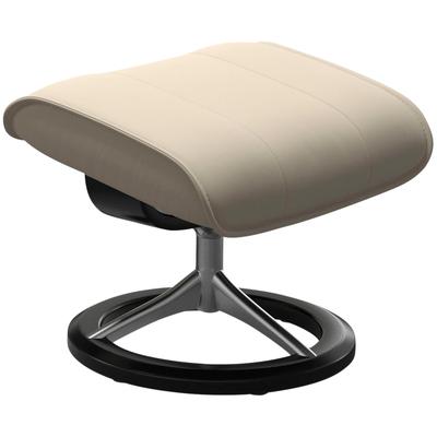 Fußhocker STRESSLESS "Admiral", beige (cream batick), B:55cm H:41cm T:39cm, Leder BATICK: BATICK ist ein leicht korrigiertes, durchgefärbtes und genarbtes Möbelleder, bei dem die meisten Unebenheiten und Spuren in der Regel entfernt wurden., Hocker,... Image