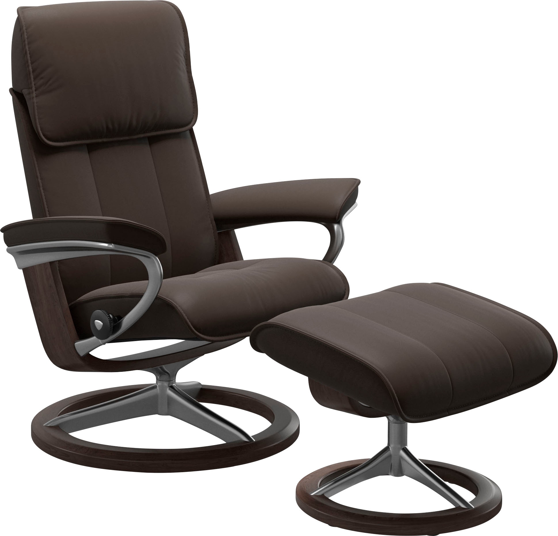 Relaxsessel STRESSLESS "Admiral", braun (braun batick), B:84cm H:100cm T:73cm, Leder BATICK: BATICK ist ein leicht korrigiertes, durchgefärbtes und genarbtes Möbelleder, bei dem die meisten Unebenheiten und Spuren in der Regel entfernt wurden.,...