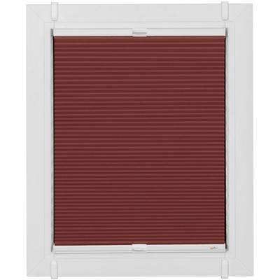 Plissee SUNLINES "Start-up Style Honeycomb", rot (ziegelrot, weiß, weiß), B:66cm H:125cm, Obermaterial: 100% Polyester, Plissees, verspannt mit Simply-Fix Klemmträger, Wabenplissee, nach Maß Image