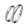 Trauring FIRETTI "Schmuck Geschenk Gold 375 Hochzeit Ehering "LIEBE"" Gr. 54, weiß (weißgoldfarben), Fingerringe, 54, 0,005 ct SI = kleine Einschlüsse mit Brillant, Weißgold 375, 3,0mm, Made in Germany, wahlweise mit oder ohne Brillant