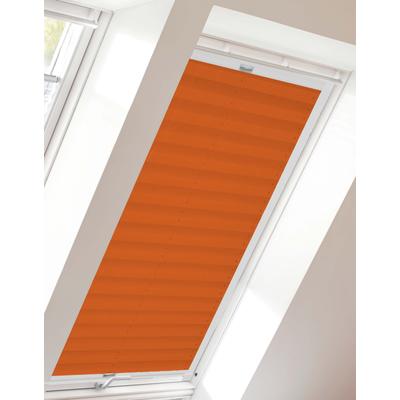 Dachfensterplissee SUNLINES "Young Style Crush", orange (orange, weiß), B:49,3cm H:79,5cm, Obermaterial: 100% Polyester, Plissees, mit Führungsschienen Image