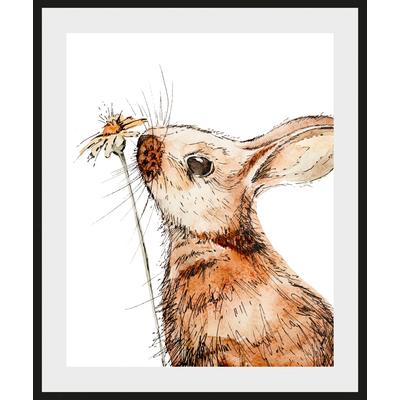 Bild QUEENCE "Agilo", braun (farbe rahmen: schwarz, farbe bild(er): braun), B:50cm H:70cm, Acrylglas, Papier, Holz, Bilder, HD Premium Poster-Druck inkl. Holzrahmen Image
