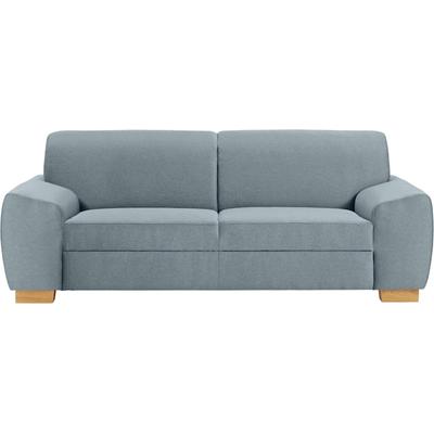 2,5-Sitzer DOMO COLLECTION "Incanto, kubische Formensprache, komfortabel, flache Armlehnen", blau (eisblau), B:220cm H:81cm T:89cm, Sofas Image