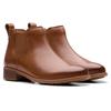 Chelseaboots CLARKS "Havisham Top", Damen, Gr. 40, braun, Leder, used, klassisch, Schuhe, Stiefelette mit Wechselfußbett