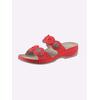 Pantolette WALDLÄUFER, Damen, Gr. 41, rot, Glattleder, modisch, Schuhe