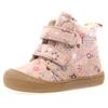 Lauflernschuh NATURINO "Wigghi", Kinder, Gr. 30, rosa blumen, Veloursleder, geblümt, casual, Schuhe, Winterstiefel mit Blumenprint, Größenschablone zum Download