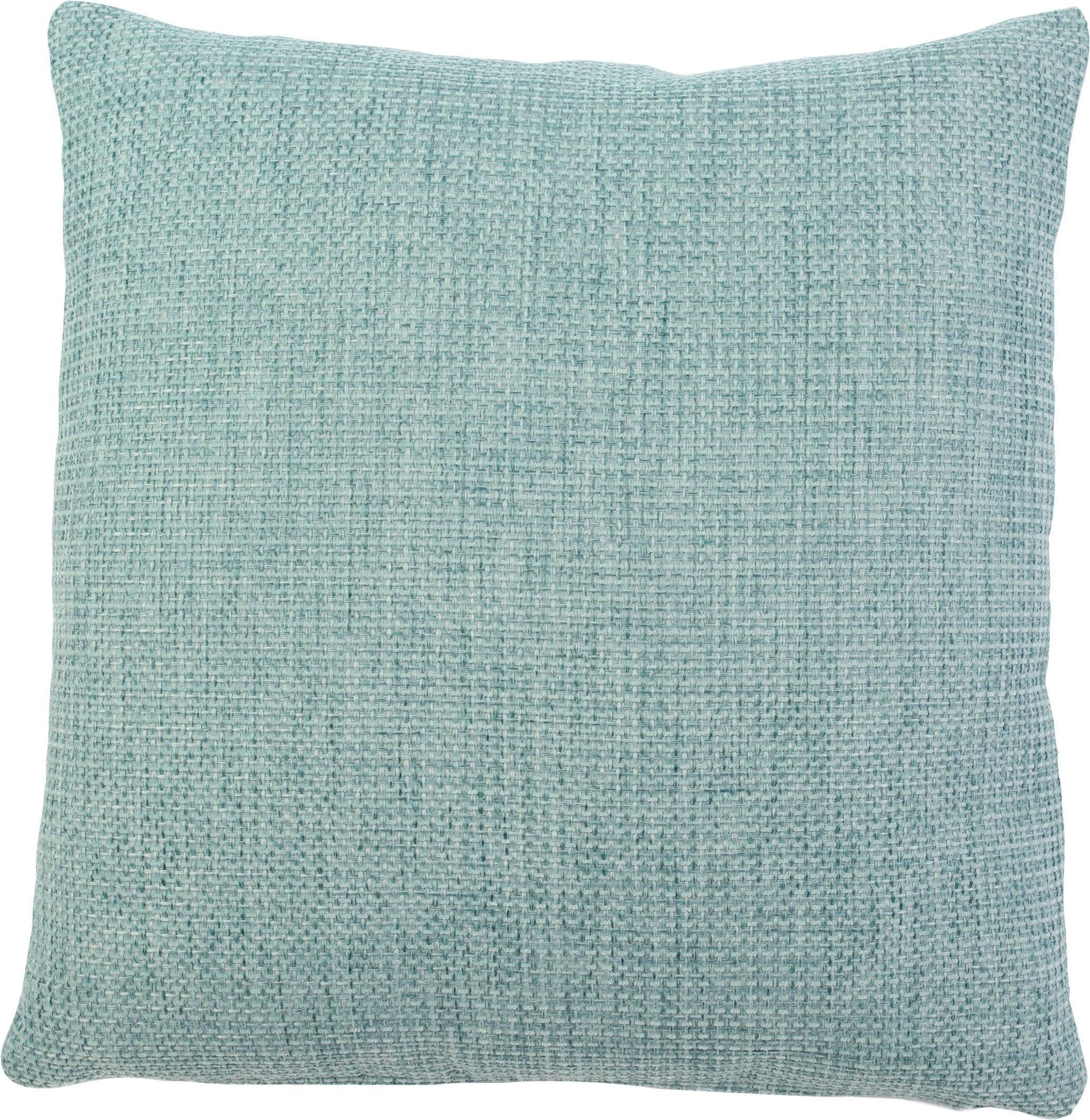 Kissenhüllen GÖZZE "Dallas", grün (türkis), B:50cm L:50cm, Polyester, Obermaterial: 100% Polyester, Kissenbezüge, in vielen Farben