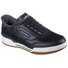 Slip-On Sneaker SKECHERS "RECOIL", Herren, Gr. 40, schwarz-weiß (schwarz, weiß), Leder, Lederimitat, sportlich, Schuhe, Slipper, Sneaker, Freizeitschuh mit Slip-ins