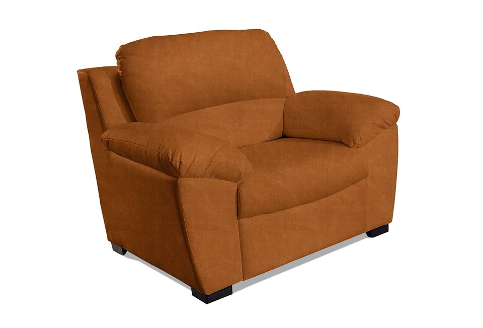 Sessel COTTA "Dani", braun (zimt), B:107cm H:87cm T:89cm, Luxus-Microfaser aus 100% Polyester, Sessel, Ledersessel Polstersessel