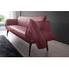 Polsterbank K+W KOMFORT & WOHNEN "Drive", rot (cabernet 15), B:218cm H:91cm T:66cm, Cloud: Nappaleder pigmentiert, Glattleder, 0, 9/1, 1mm, elegantes Leder mit Wolkung und weichen Griff; 775: Flachgewebe, 100% Polyester, Sitzbänke, mit...