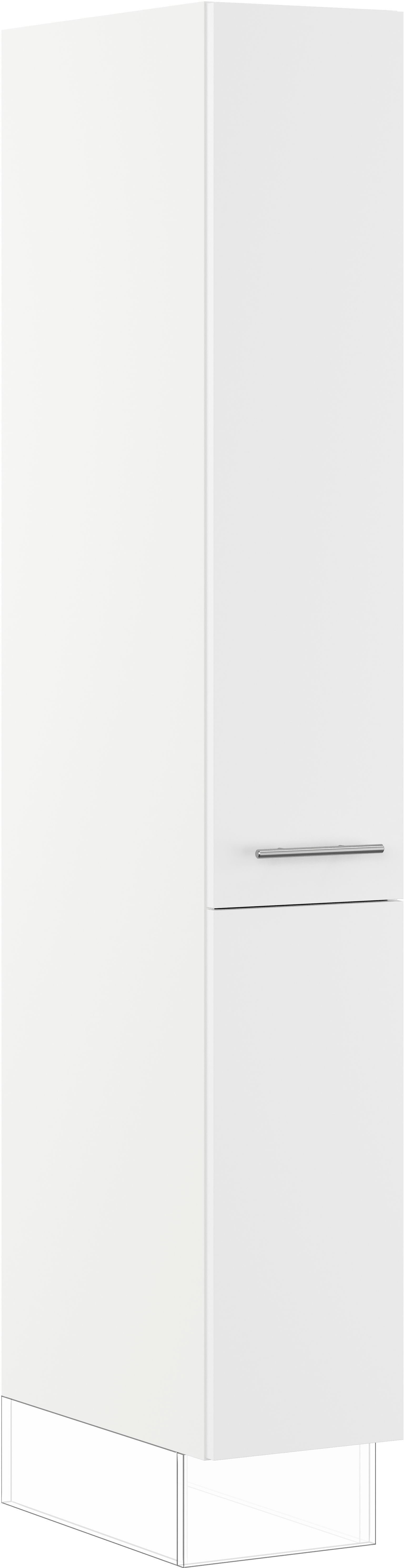 Apothekerschrank IMPULS KÜCHEN "Valencia", Breite/Höhe: 30/190,7 cm", weiß, B:30cm H:190,7cm T:57,6cm, Dekorfolie, Holzwerkstoff, Schränke, Apothekerschrank, vormontiert, mit Auszug, mit Körben Image