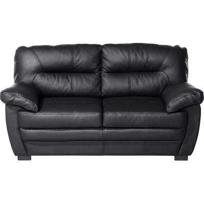 2-Sitzer COTTA "Royale", schwarz, B:160cm H:86cm T:90cm, NaturLEDER (echtes Rindsleder), Kunstleder SOFTLUX, Luxus-Kunstleder, Luxus-Microfaser (100% Polyester), Sofas Image