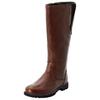 Weitschaftstiefel SHEEGO, Damen, Gr. 42, braun, Leder, Schuhe
