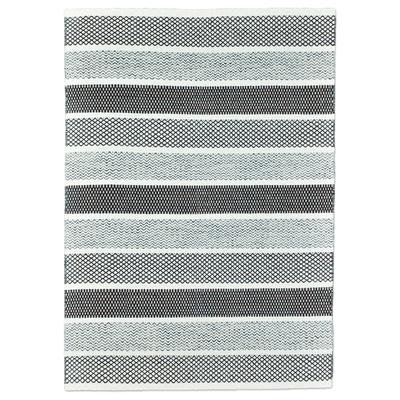 Teppich HEINE HOME Gr. 4, schwarz (natur, schwarz), B:110cm H:10mm L:170cm, Wolle, Schurwolle, Teppiche Image