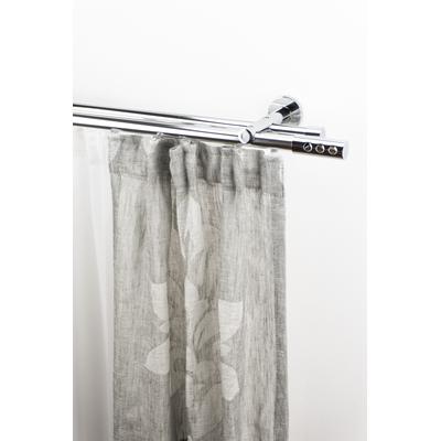 Gardinenstange GARESA "EASY", grau (chromfarben), B:67cm L:550cm Ø:20mm, Aluminium, Gardinenstangen Image