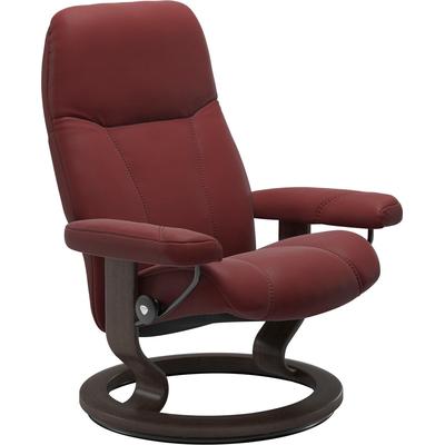Relaxsessel STRESSLESS "Consul", rot (cherry paloma), B:76cm H:100cm T:71cm, Leder BATICK: BATICK ist ein leicht korrigiertes, durchgefärbtes und genarbtes Möbelleder, bei dem die meisten Unebenheiten und Spuren in der Regel entfernt wurden., Leder... Image