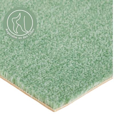 Teppichboden ANDIAMO "Catania, Velours, Made in Belgium", grün, B:400cm H:7,5mm L:500cm, Kunstfaser, Teppiche, meliert, Breite 400 cm oder 500 cm, strapazierfähig & pflegeleicht Image