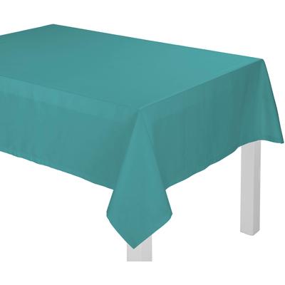 Tischdecke WIRTH "NEWBURY" Gr. 3, blau (türkis), B:130cm L:160cm, Polyester, Baumwolle, Tischdecken Image