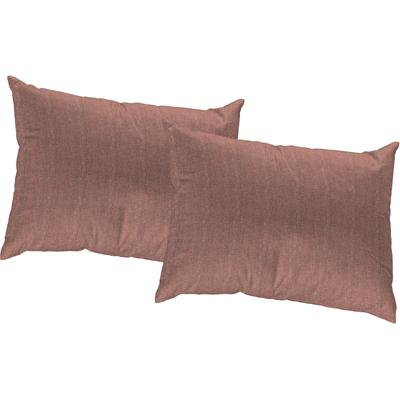 Dekokissen WIRTH "Torbole" Gr. 2, orange (terrakotta, meliert), B:40cm L:60cm, Baumwolle, Polyester, Dekokissen_Sitzkissen_Kissenhüllen, Kissenhülle ohne Füllung, 2 Stück Image