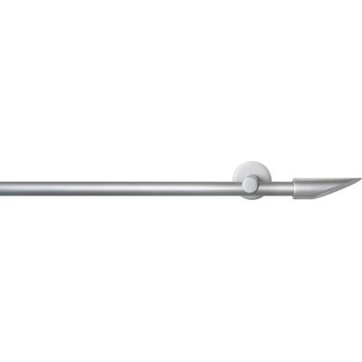 Gardinenstange GARESA "SEFRA", silber (silberfarben), L:370cm Ø:16mm, Aluminium, Gardinenstangen, Vorhanggarnitur,Innenlaufgarnitur, verlängerbar, Endknopf Keil Image