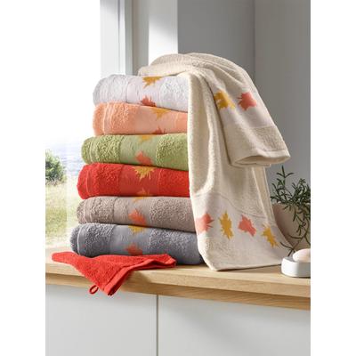 Handtuch WÄSCHEPUR Gr. 2, orange (terra), B:70cm L:140cm, Walkfrottee, 100% Baumwolle, Handtücher (Packung) Image