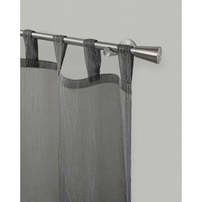 Gardinenstange GARESA "ROSA", silber (edelstahlfarben), L:380cm Ø:16mm, Metall, Gardinenstangen, Vorhanggarnitur, verlängerbar, Endknopf Stumpf, ohne Ringe Image