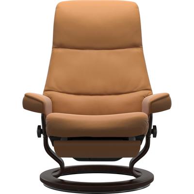 Relaxsessel STRESSLESS "View", new caramel batick, B:91cm H:109cm T:82cm, Leder BATICK: BATICK ist ein leicht korrigiertes, durchgefärbtes und genarbtes Möbelleder, bei dem die meisten Unebenheiten und Spuren in der Regel entfernt wurden., Leder... Image