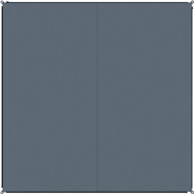 Outdoorteppich BENT "Carpet Plain", grau (steel gray), Teppiche, B: 250cm, 4mm, L: 250cm, Polyester, PFC frei, B:250cm H:4mm L:250cm Image