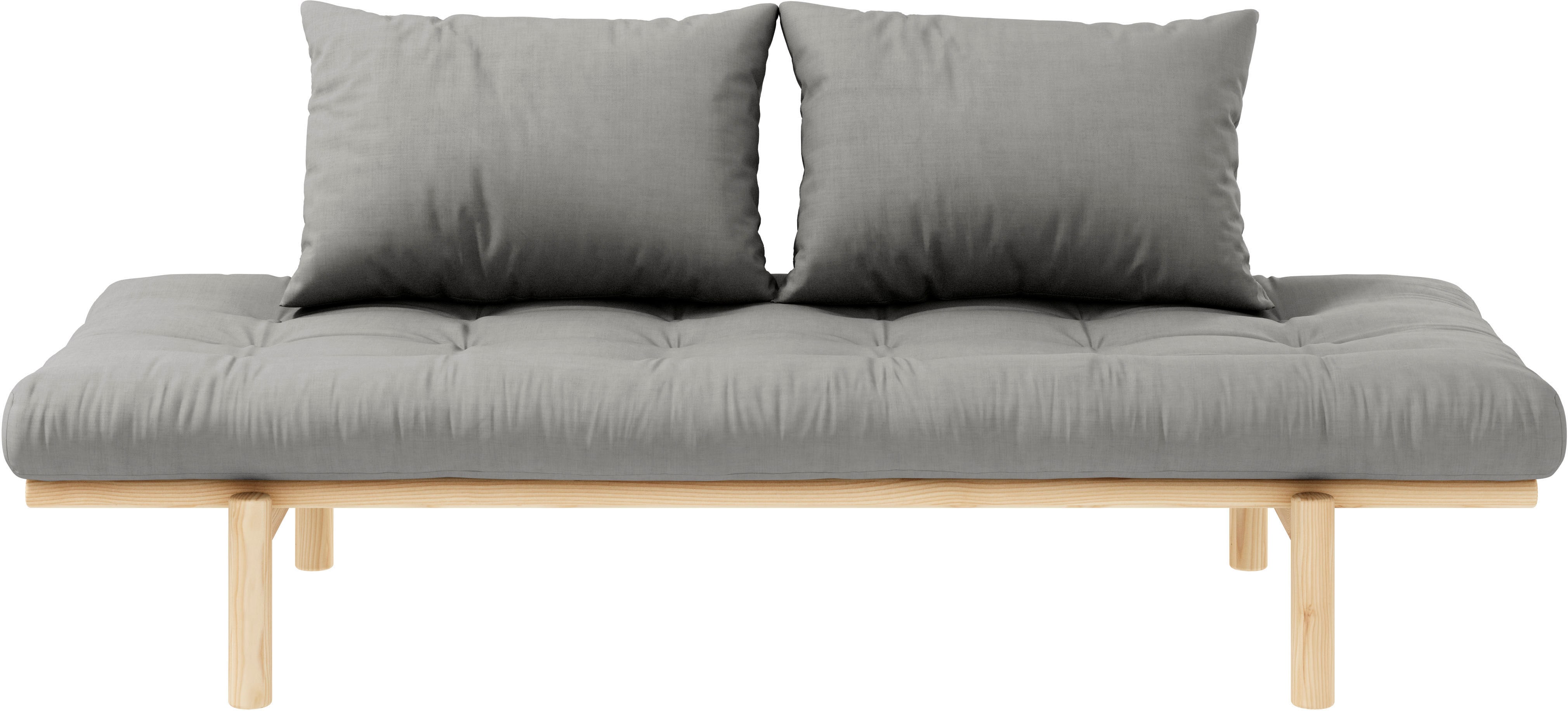 Daybett KARUP DESIGN "Pace", grau, B:200cm H:37cm L:200cm, Daybetten, aus massiven Kiefernholz, inkl. Futonmatratze