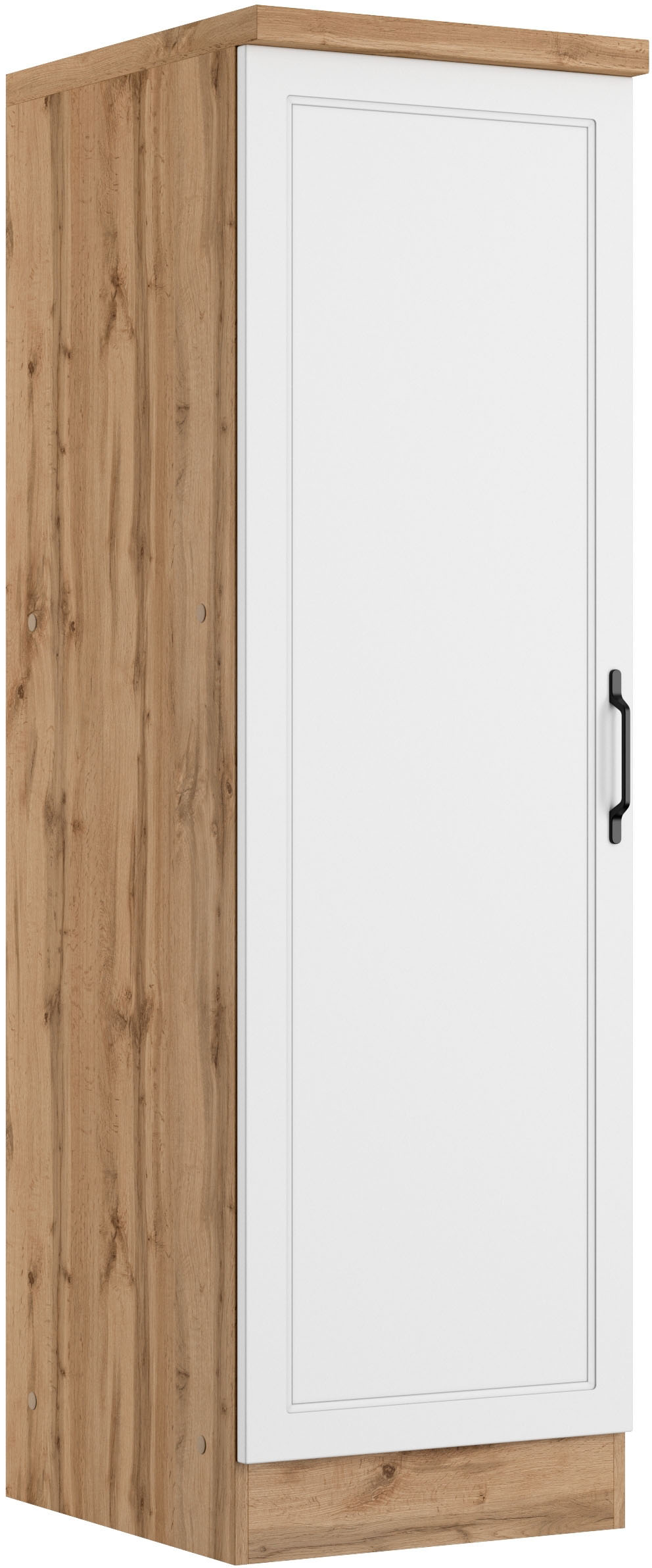 Vorratsschrank KOCHSTATION "KS-Lana", weiß (matt weiß, wotaneiche), B:50cm H:166cm T:60cm, Holzwerkstoff, MDF, Schränke, Vorratsschrank, Breite 50 cm