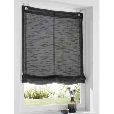 Raffrollo HEINE HOME Gr. 5, grau (anthrazit), B:120cm H:140cm, Raffrollos Image
