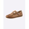 Slipper CASUAL LOOKS, Damen, Gr. 36, braun (camel), Glattleder, sportlich, Schuhe