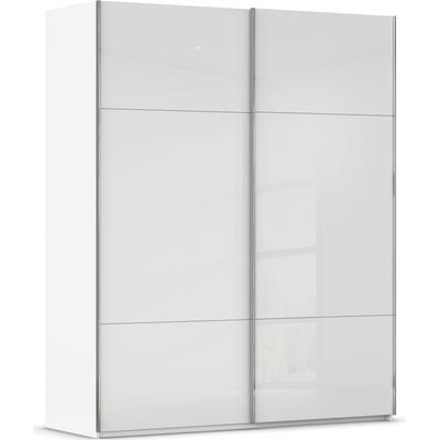 Schwebetürenschrank RAUCH "Kleiderschrank Schrank Garderobe Schlafzimmerschrank CONTIDO", weiß (alpinweiß, glas kristallweiß), B:181cm H:223cm T:68cm, Holzwerkstoff, Schränke, aus hochwertigem Material in 6 Breiten 2 Griff-Farben MADE IN GERMANY Image