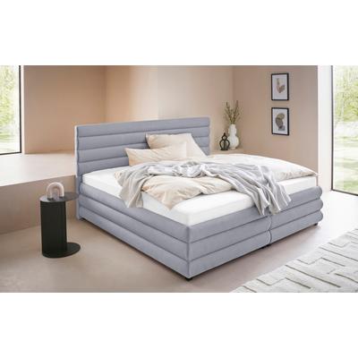 Polsterbett "Maylis", grau, B:212cm L:211cm, 100% Polyester, LEGER HOME BY LENA GERCKE, Betten, Polsterbett Polsterbett ohne Bettkasten, wahlweise mit und ohne Matratze und Lattenrost, auch in 200cm Breite Image