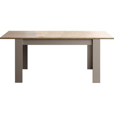 Esstisch INOSIGN "Gent 137 x 90 cm, Küchentisch, Esszimmertisch, zweifarbig", beige (cashmere, eiche cadiz nb, cashmere, eiche cadiz nb), H:79cm, Tische, moderner rechteckiger Esstisch, ausziehbar, erweiterbar auf 185 cm