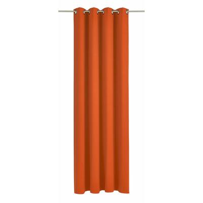 Vorhang WIRTH "Dim out" Gr. 2, orange (terra), B:145cm H:180cm, Polyester, Gardinen Image