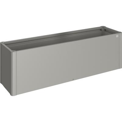 Hochbeet BIOHORT "Belvedere", grau (quarzgrau, metallic), B:201cm H:61cm T:53cm, Stahlblech, Pflanzgefäße, BxTxH: 201x53x61 cm