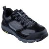 Sneaker SKECHERS "SKECHERS D'LUX PRO", Herren, Gr. 48,5, schwarz (schwarz, grau), Leder, sportlich, Schuhe, Schnürschuh mit rutschhemmender Goodyear Laufsohle