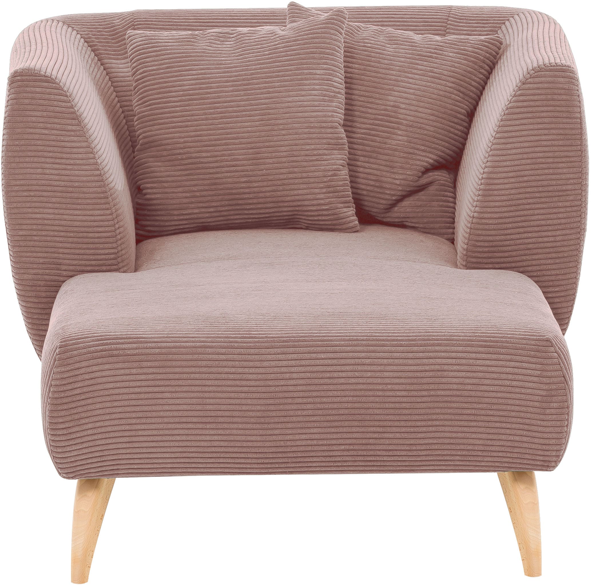 Loveseat INOSIGN "Colori", rosa, B:108cm H:84cm T:155cm, 100% Polyester, Sessel