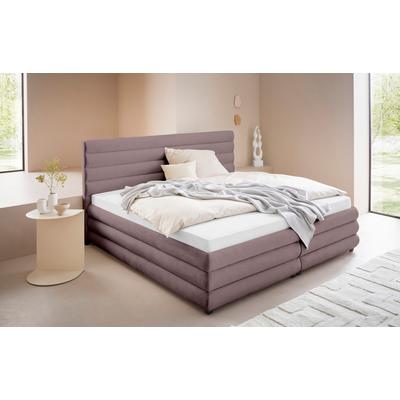 Polsterbett "Maylis", rosa (rosé), B:212cm L:211cm, 100% Polyester, LEGER HOME BY LENA GERCKE, Betten, Polsterbett Polsterbett ohne Bettkasten, wahlweise mit und ohne Matratze und Lattenrost, auch in 200cm Breite Image