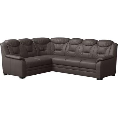 Ecksofa COTTA "Marcus L-Form", braun (mud), B:263cm H:99cm T:211cm, 64% Polyurethan, 25% Polyester, 11% Baumwolle, Sofas, wahlweise mit Bettfunktion & Stauraum Image