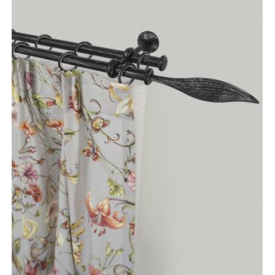 Gardinenstange GARESA "ESPERANCA", schwarz, L:340cm Ø:16mm, Metall, Gardinenstangen, rustikale Vorhanggarnitur, verlängerbar, Eisen, mit Ringe Image