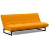 Schlafsofa INNOVATION LIVING ™ "Fraction Dauerschlaffunktion, schlicht und elegant, Industriedesign", gelb (burned curry), B:200cm H:82cm T:95cm, 100% Polyester, Sofas, bequem, Rückenlehne 3-fach verstellbar