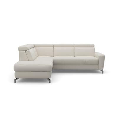 Ecksofa SIT & MORE "Scarlett L-Form", beige (natur), B:258cm T:226cm, Sofas, inklusive Kopfteilverstellung, wahlweise mit Bettfunktion, Bettkasten Image