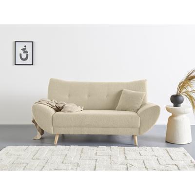 2-Sitzer HOME AFFAIRE "Basta", beige (creme), B:174cm H:80cm T:82cm, 100% Polyester, Sofas Image
