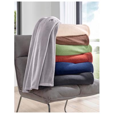 Wohndecke BIEDERLACK Gr. 1, grau (anthrazit), B:150cm L:200cm, 100% Polyester, Wohndecken Image