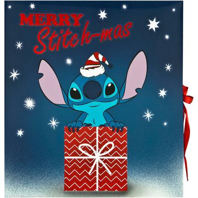 Spielzeug-Adventskalender UNDERCOVER "Teens Lilo & Stitch", blau (bunt), Adventskalender, KinderB:27cm H:29,5cm T:6,2cm, Kunststoff, B:27cm H:29,5cm T:6,2cm
