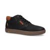 Sneaker CAMEL ACTIVE, Herren, Gr. 47, schwarz, Leder, casual, Schuhe, Schnürboots, Freizeitschuh mit Logo-Flag